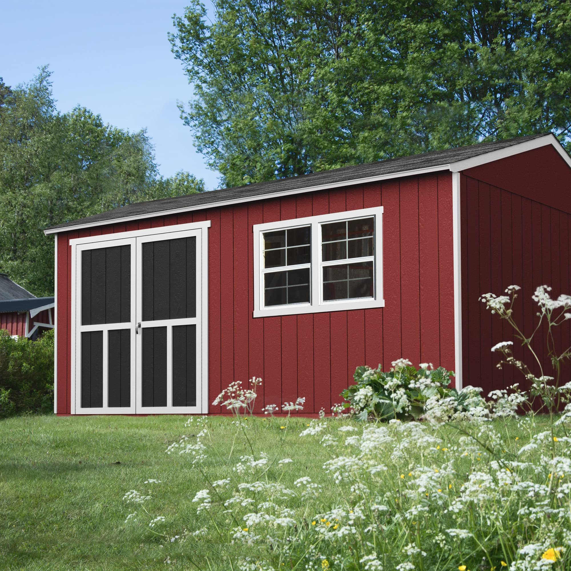 【Storage Shed】Astoria 12x24 Do-It-Yourself Wooden Storage Shed with Floor