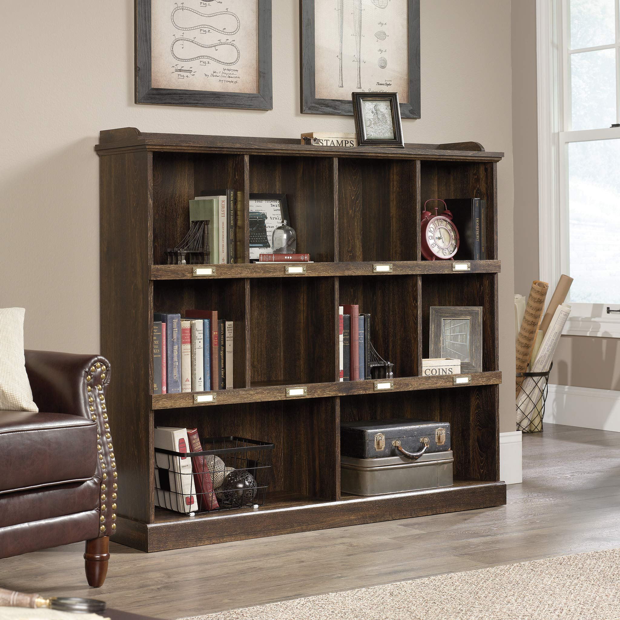 【Furniture】Sauder Barrister Lane Bookcase, Iron Oak finish