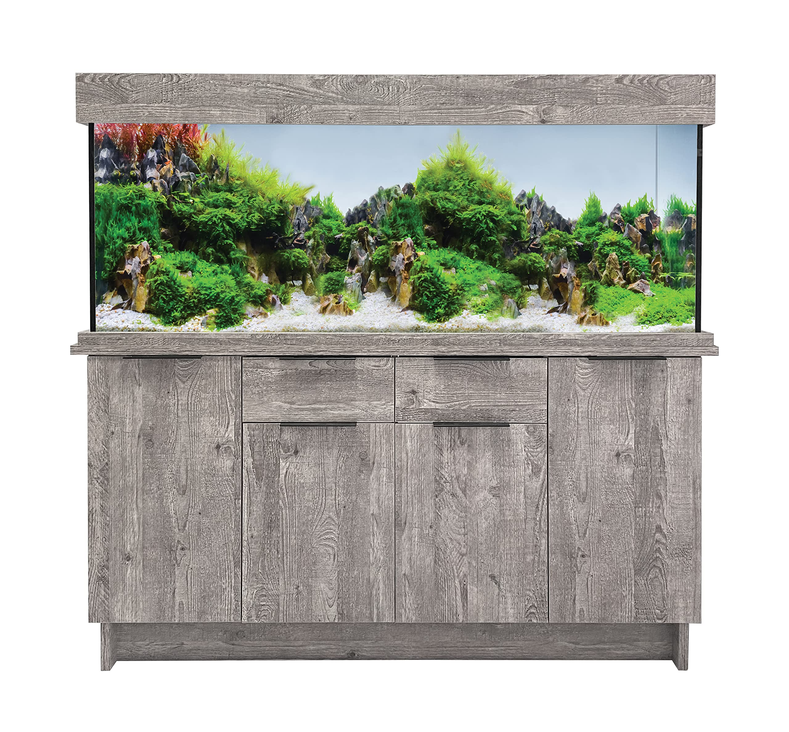 【Pet】Aqua One Urban Oak Style Aquarium Fish Tank with Cabinet 150cm 300L