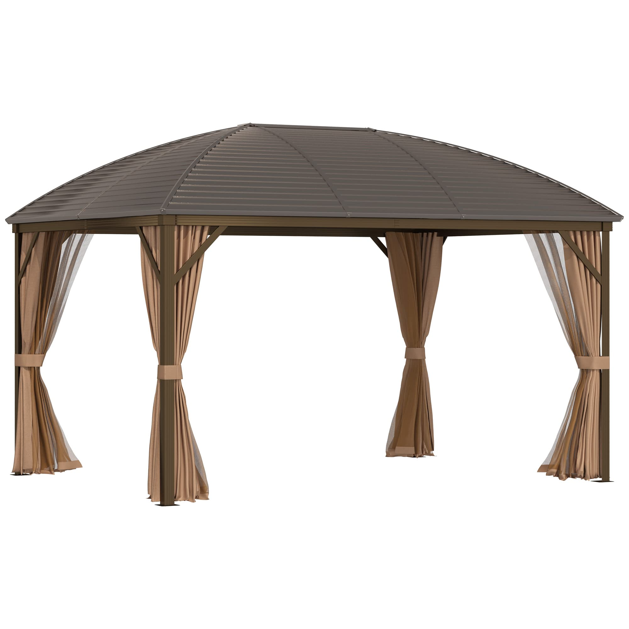 【Gazebo】3x4meter Aluminum frame Roof Gazebo Solid Roof Party Galvanized